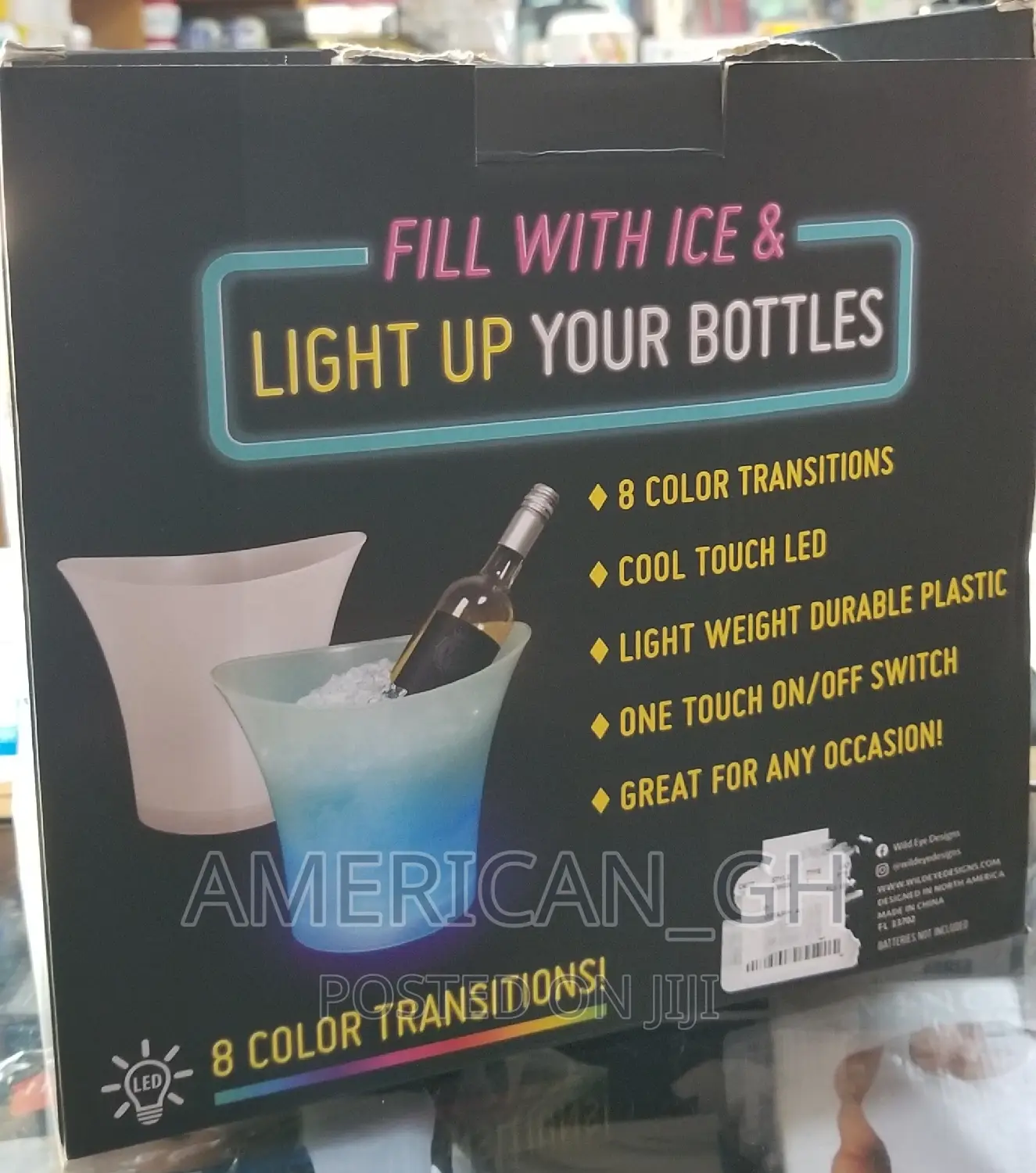 Color Changing Light Up Ice Bucket