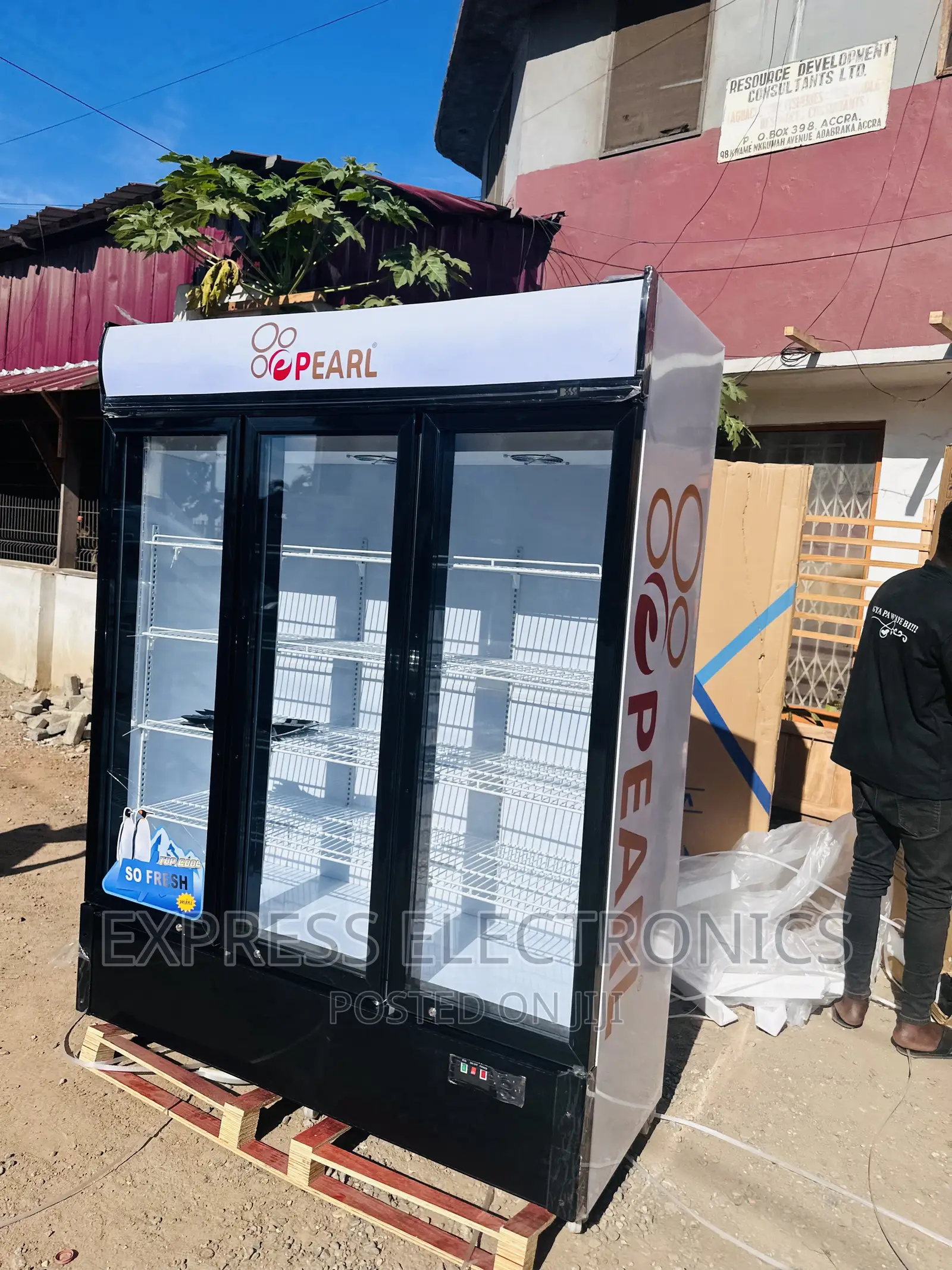 Store Fridge 3doors Pearl Display Fridge PVC-150