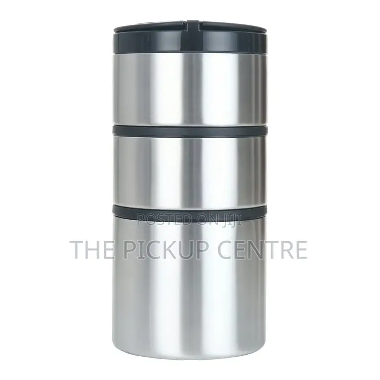 Mainstays Stacking Food Jar, Stainless Steel, 41 Oz