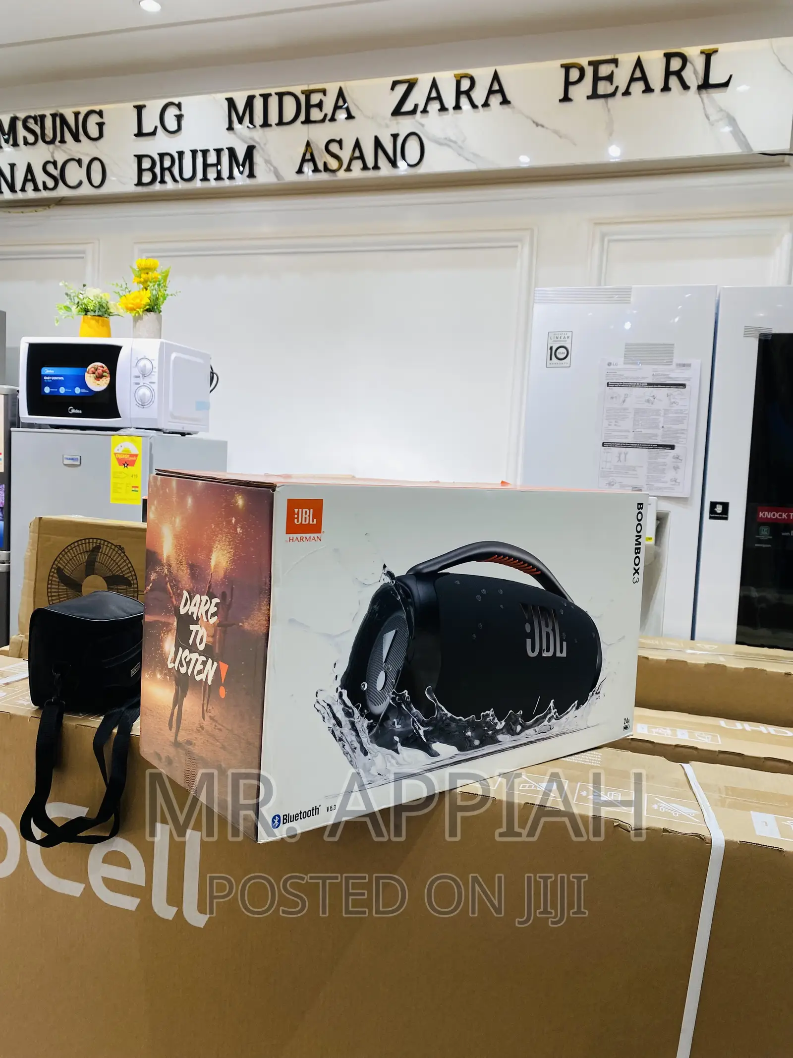 Quality JBL Boombox 3 Rechargeable Bluetooth Speaker(Black)