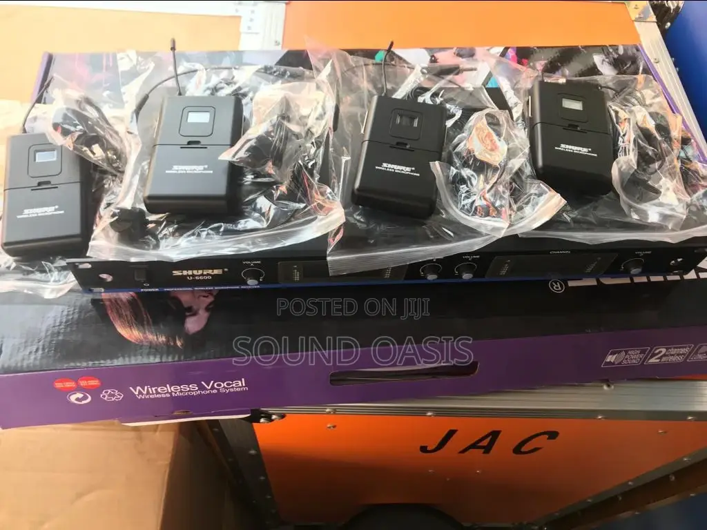 Professional Wireless Lavalier/Head Lapel Microphone 4-in-1