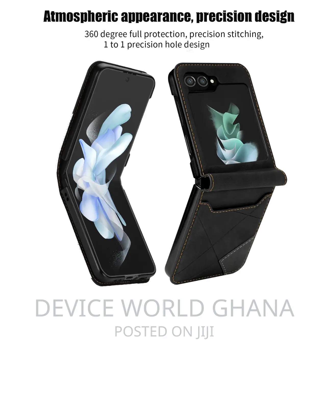 Geo Leather Case for Samsung Z Flip 7 6 5 4 3