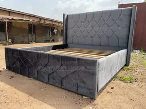 Queen Size Bedframe 72x75 (Grey Color)