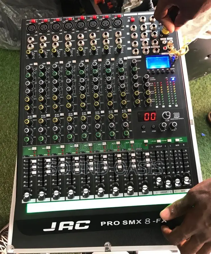 Jac Mixer 8 Channel Professional Live Mixer (Pro SMX 8-Fx)