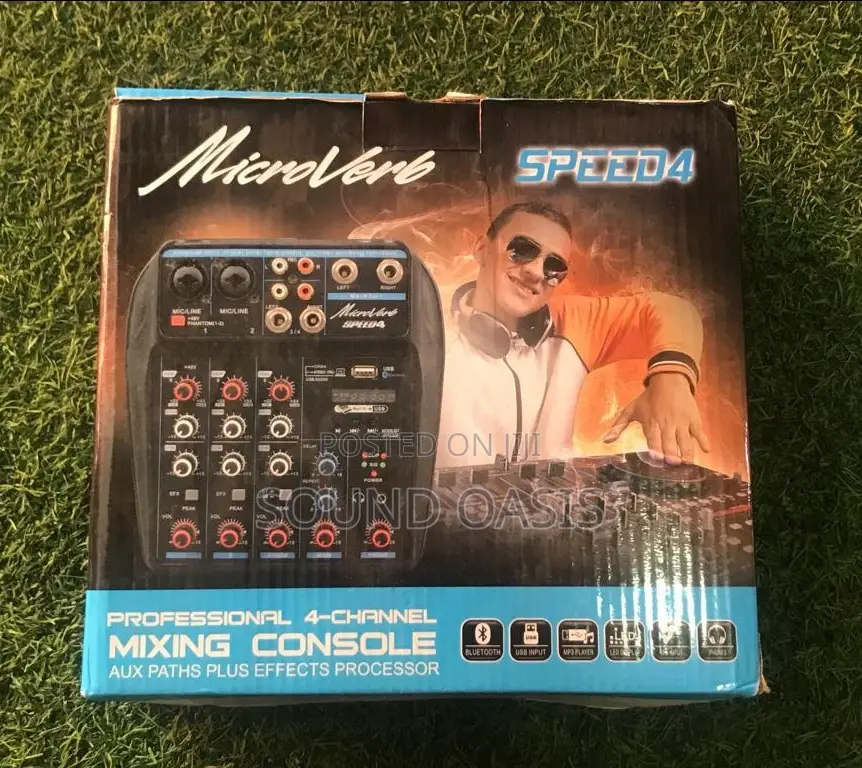 MICROVERB SPEED 4 4-Channel Audio Mixer