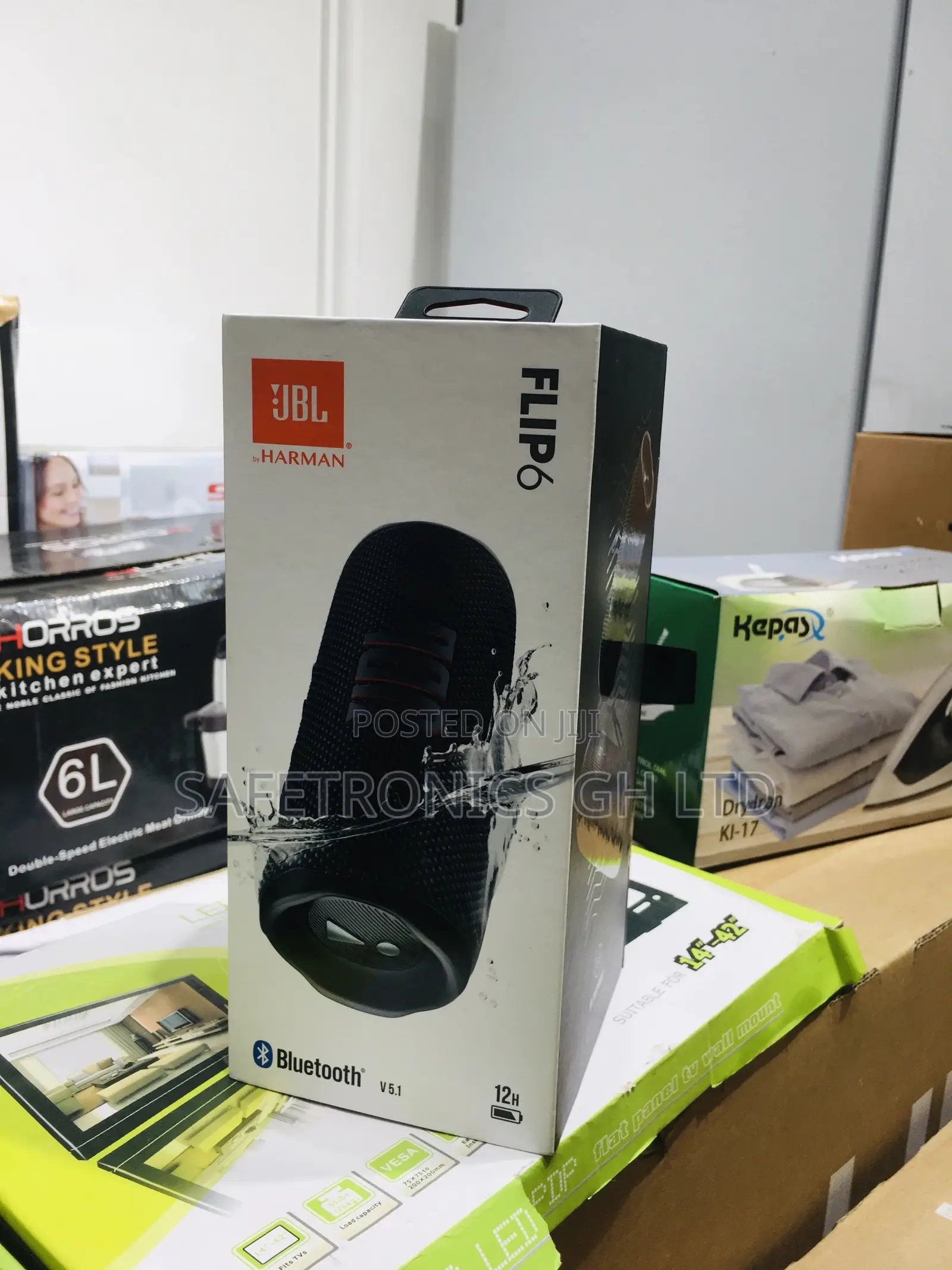 Wireless Black JBL Flip 6 Bluetooth Electric Speaker