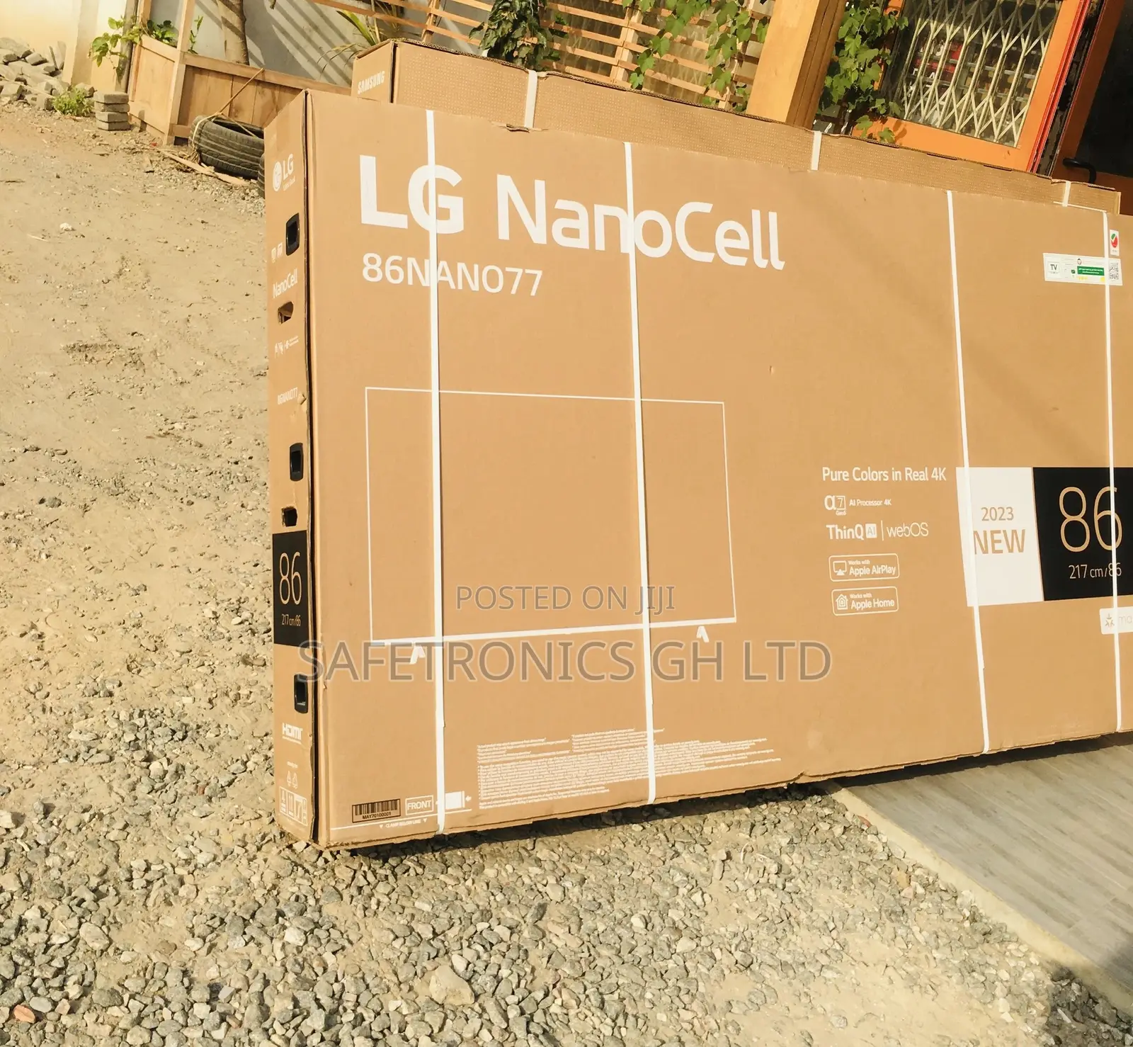 Smart Electric Black UHD Glossy Nano77 LG 86 Inches LED 