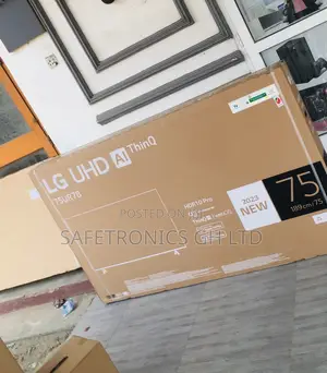 LED Glossy Smart UHD Black UR73 75 Inches LG Electric Tv