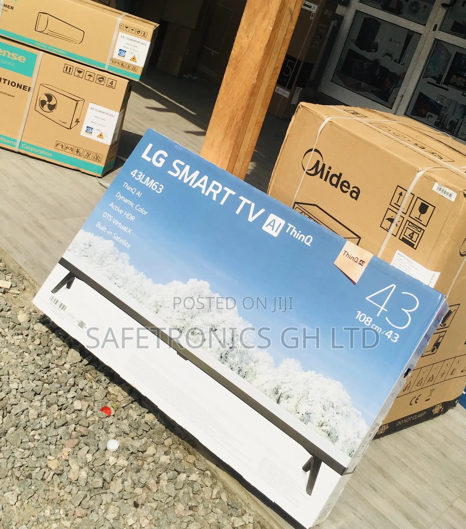 LED Glossy Electric LG LM63 43 Inches Black Smart Tv