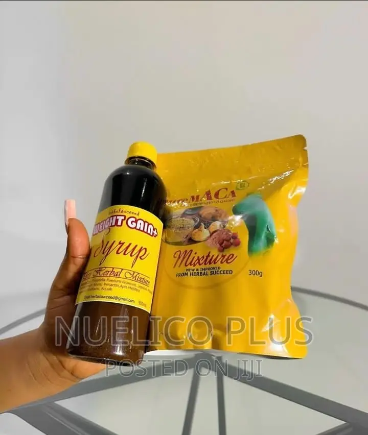 Pure Maca Mixture And Weight Gain Syrup (Butts, Hips, Thighs