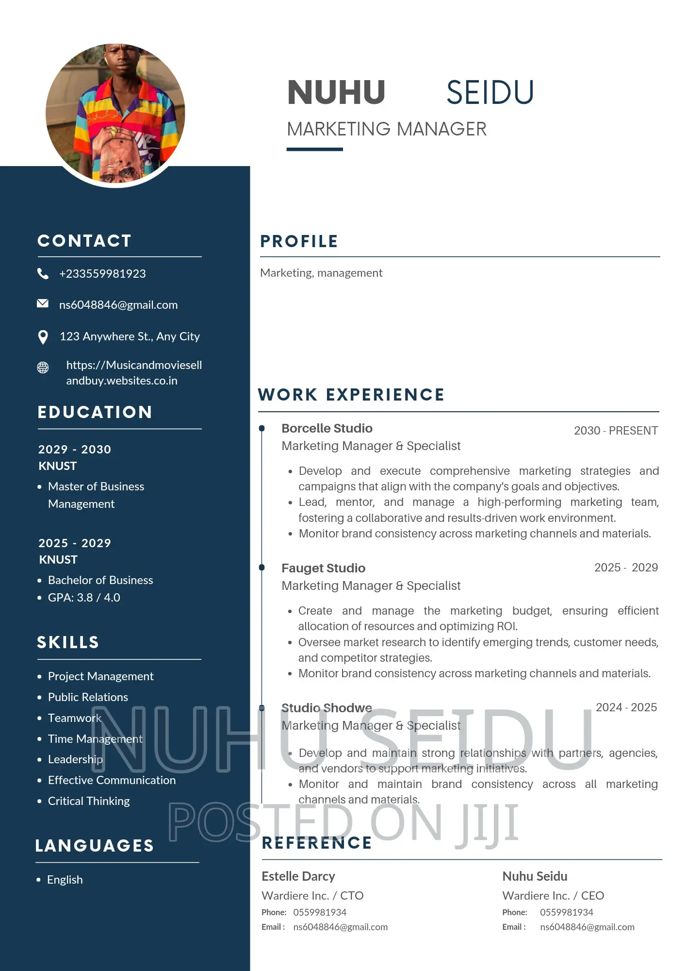 Marketing Management Editing