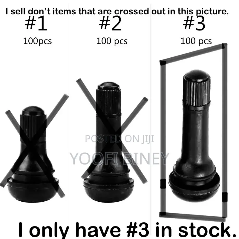 Tr414 Rubber Tire Valve Stem – Bulk Pack, Universal Fit--15% Off