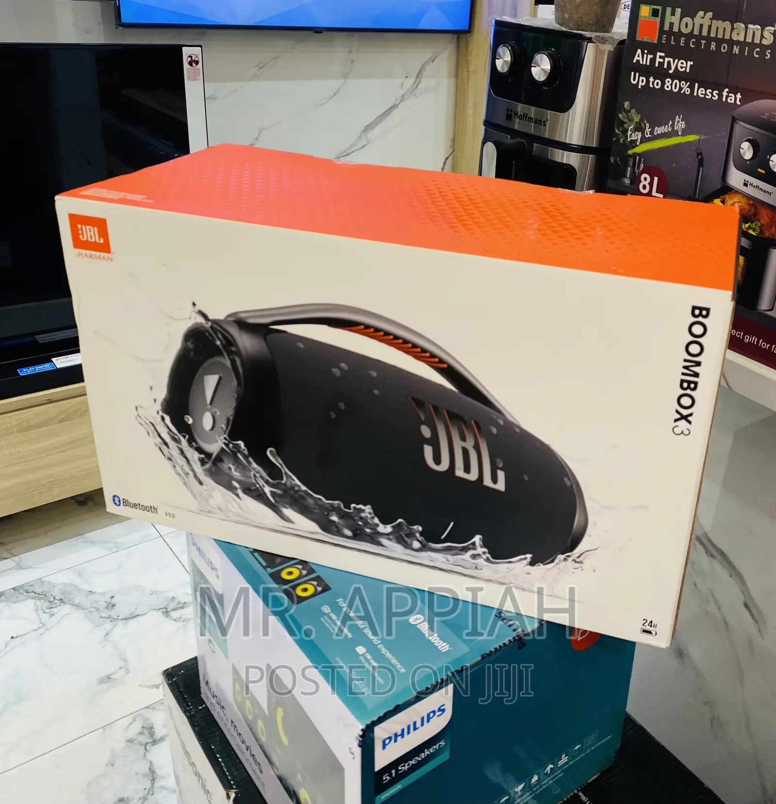 Shop Durable JBL Boombox 3 Rechargeable Speaker(Black)