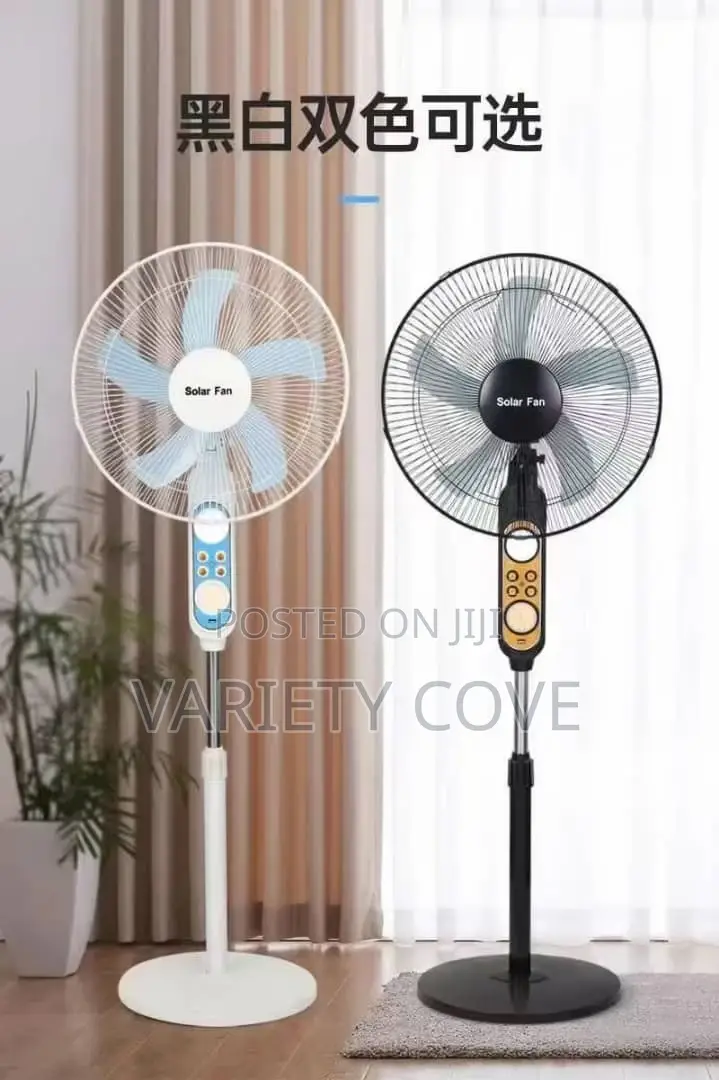 Solar and Electricity Rechargeable Fan