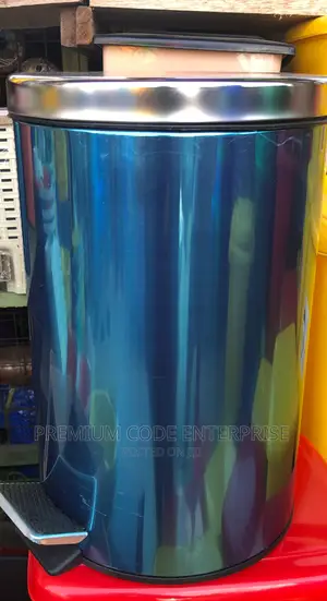 12 Litre Stainless Steel Step Trash Bin