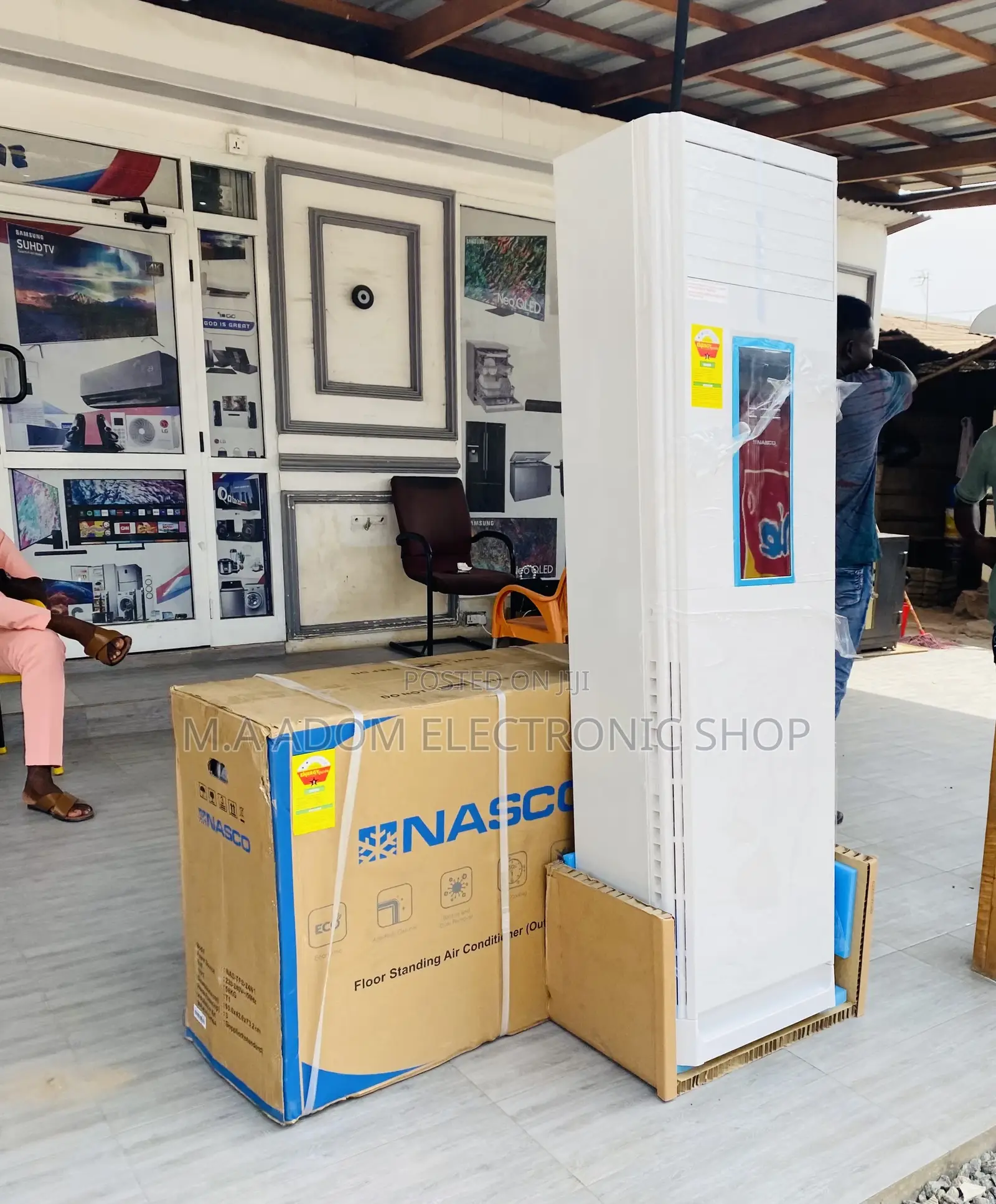 Durable and Affordable Nasco 2.5hp Floor Standing Ac(White).