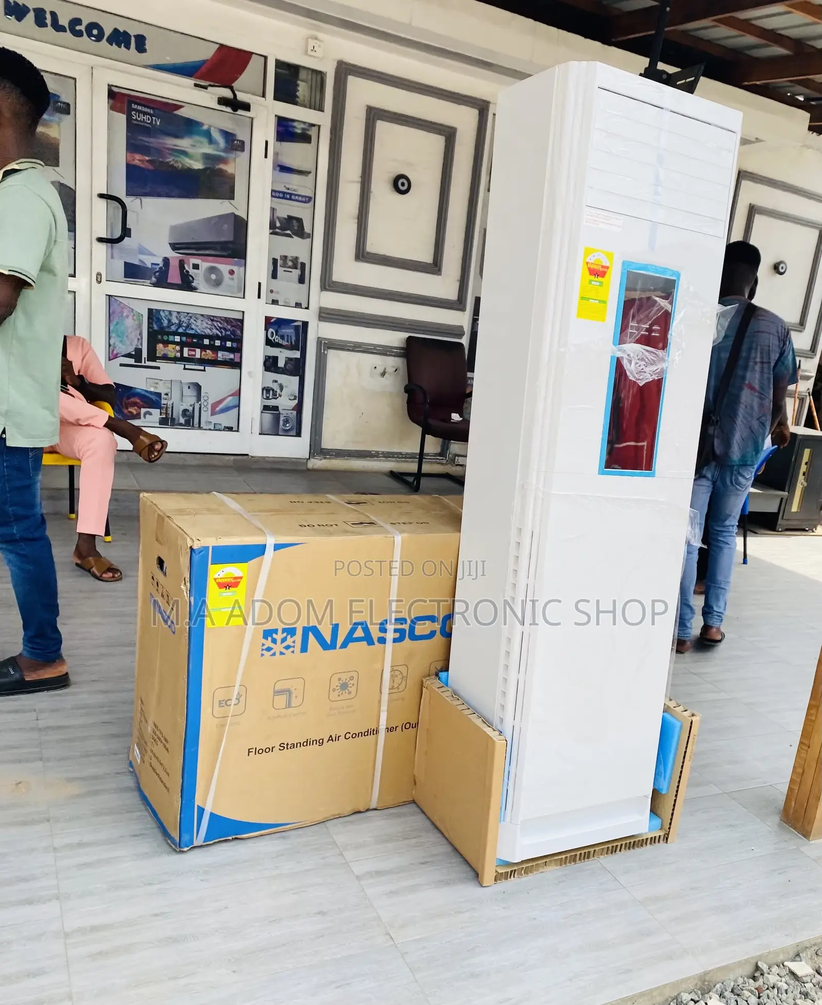 Sleek Designed Nasco 2.5hp Floor Standing Ac(White).