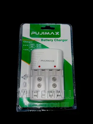 PUJIMAX Charger for 2slot 9v, AA/AAA Rechargeable Battery