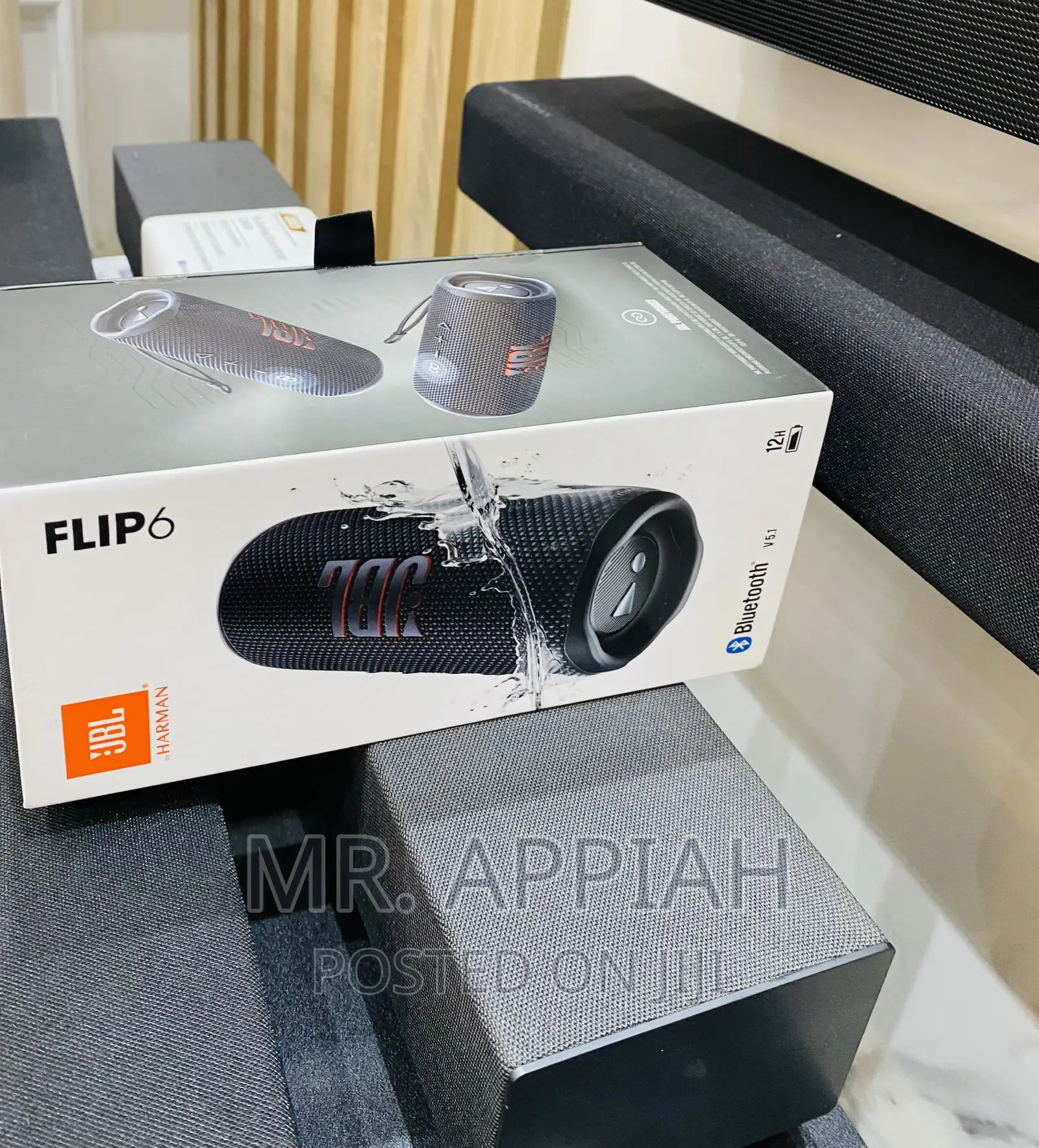 Call or Text Us for JBL Flip 6 Rechargeable Speaker(Black).
