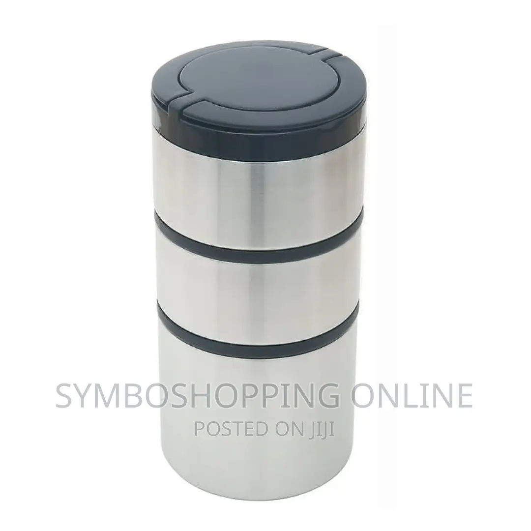 Mainstays Stacking Food Jar, Stainless Steel, 41 Oz