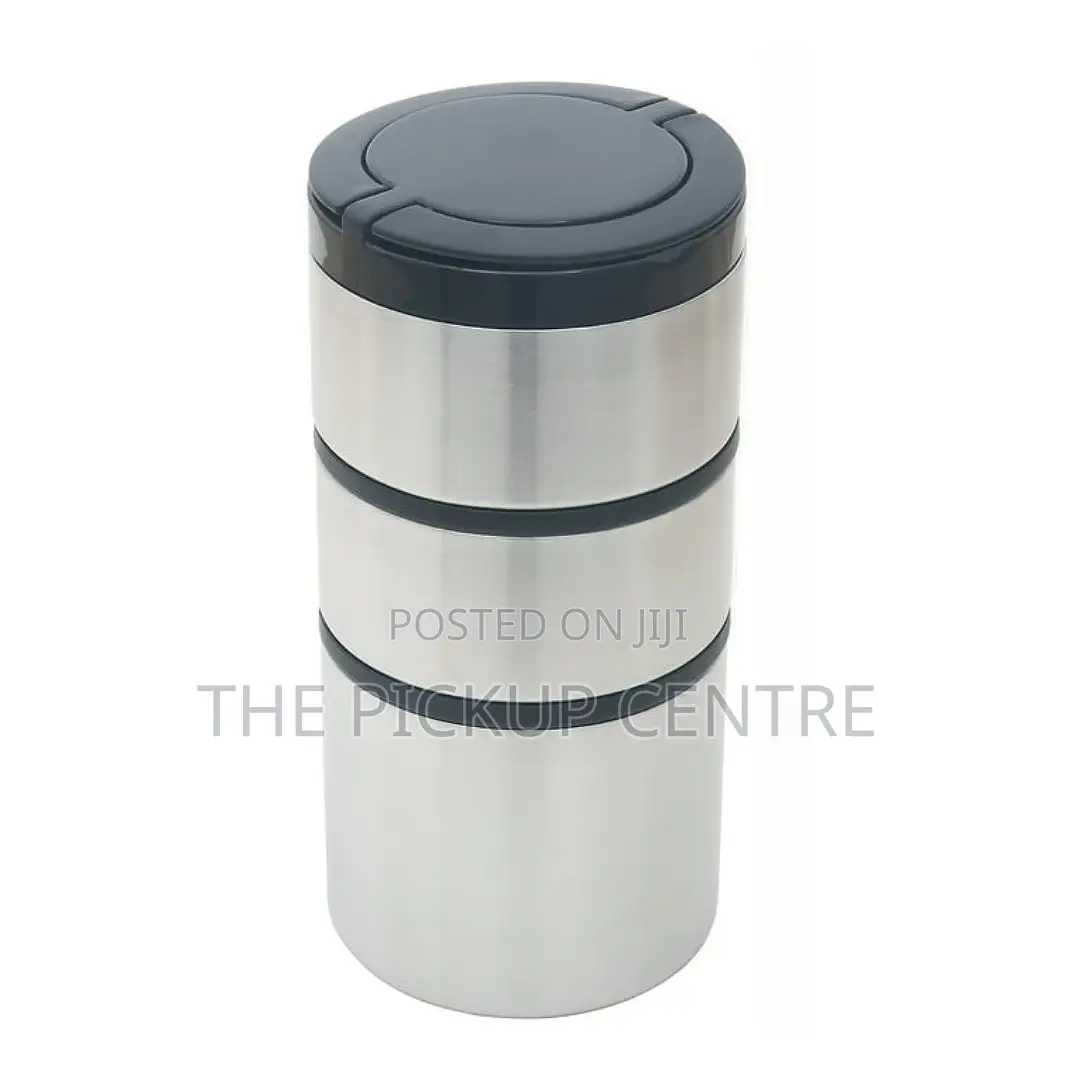 Mainstays Stacking Food Jar, Stainless Steel, 41 Oz