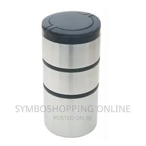 Mainstays Stacking Food Jar, Stainless Steel, 41 Oz