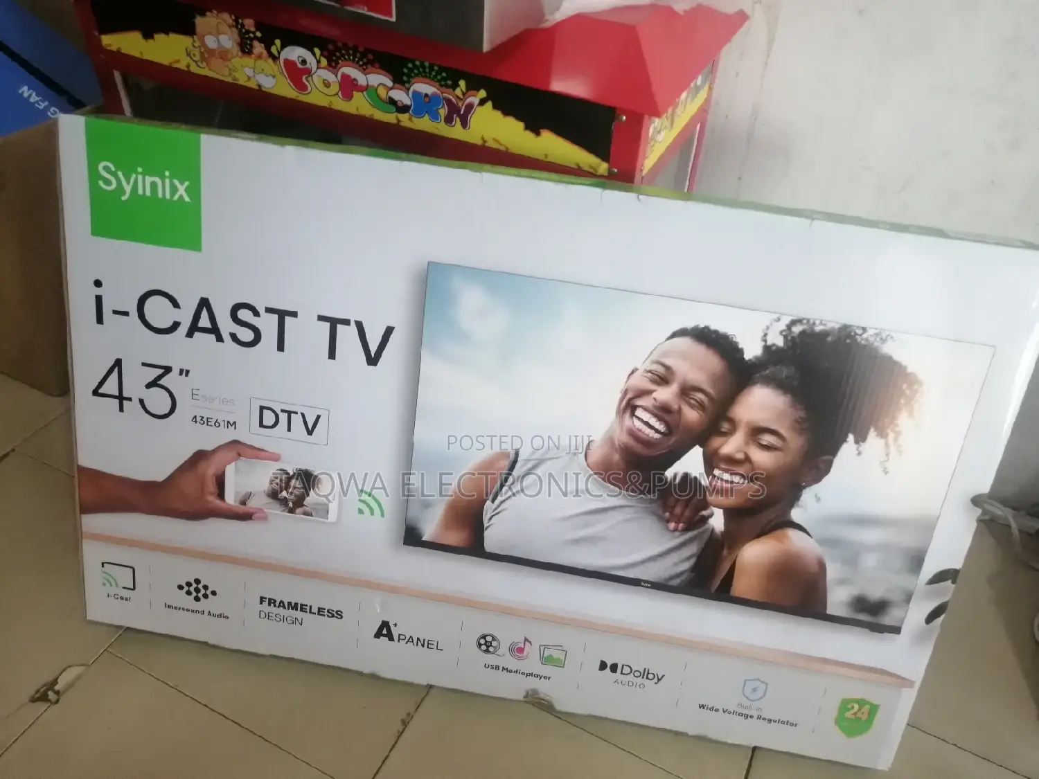 New Digital Satellite Syinix 43inch Tv