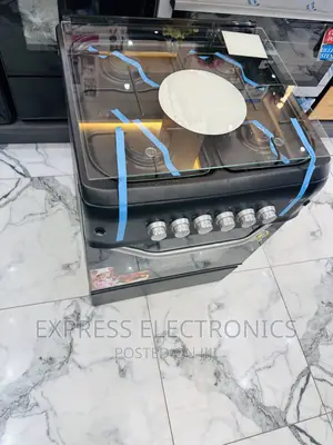 Black Gas Cooker Oven -4burner Grill Auto Auto Ignition