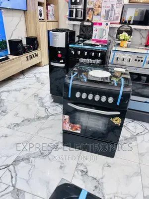 4burner Gas Cooker Oven Grill Black (60/60) Rotisserie