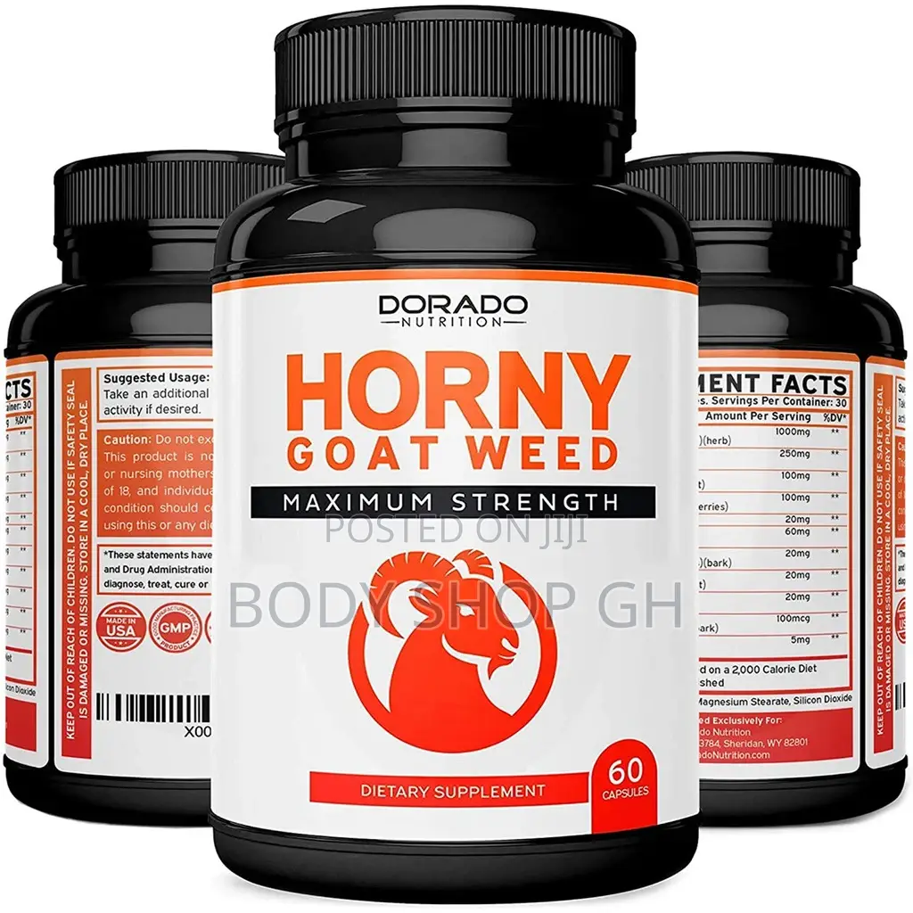 Horny Goat Weed + Maca -Extra Strength - Sexual Enhancement