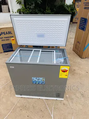 (200L) Chest Freezer Single Door Pearl Grey Color -