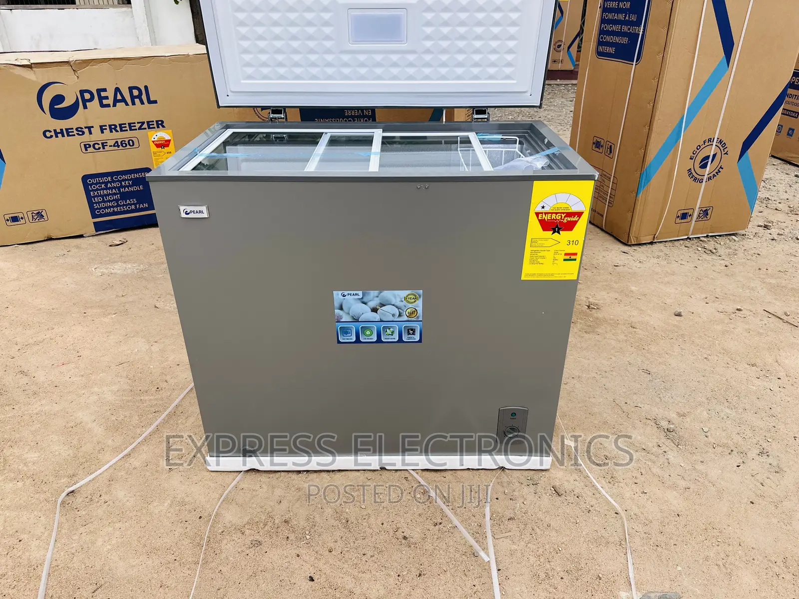 Long Lasting __ Durable Chest Single Door Freezer Pearl 200L
