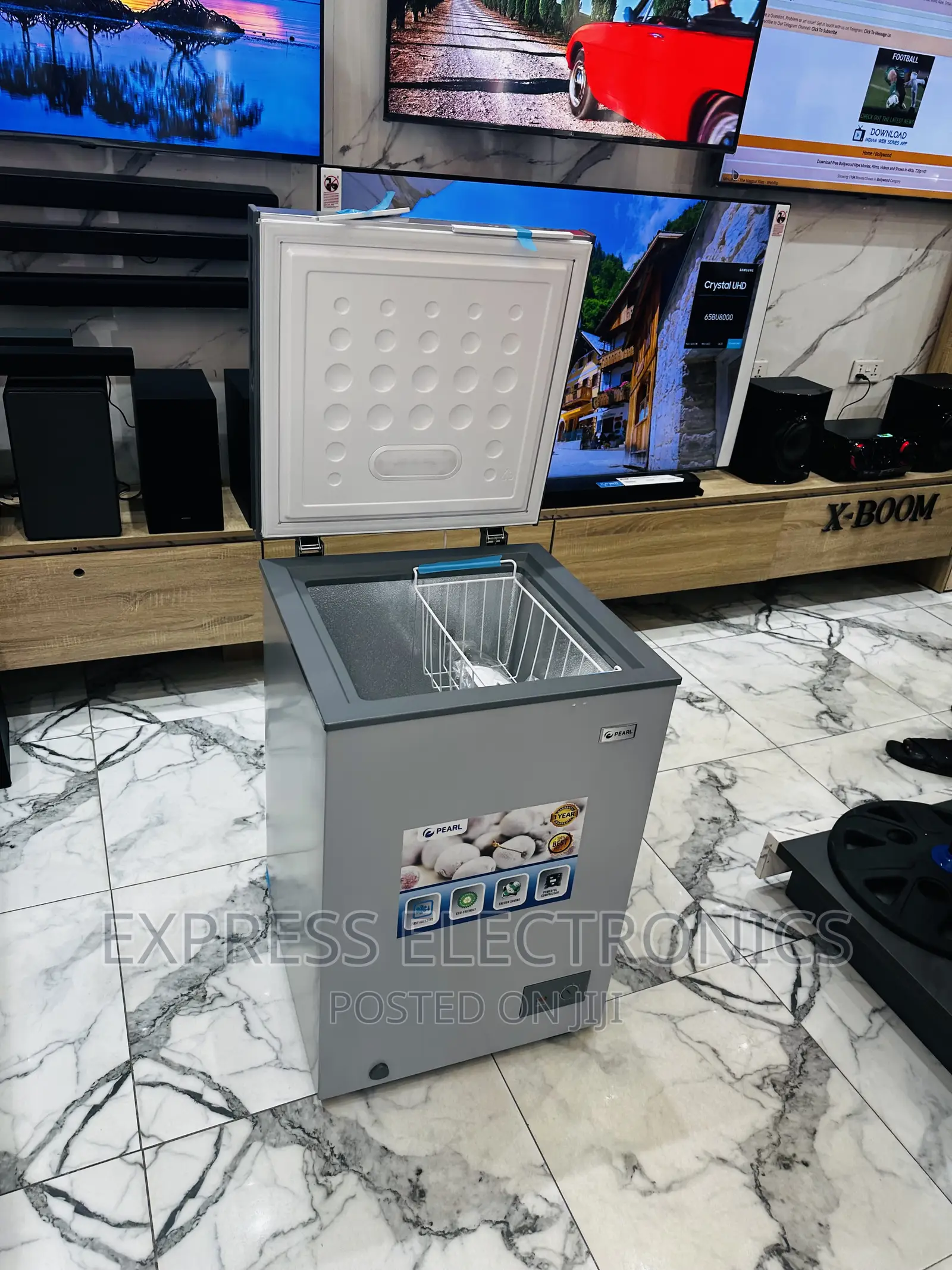 Easy__ Set __Up Chest Freezer Single Door Pearl 100L