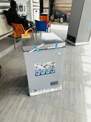 100L Chest Freezer Single Door Pearl Dark Grey __.