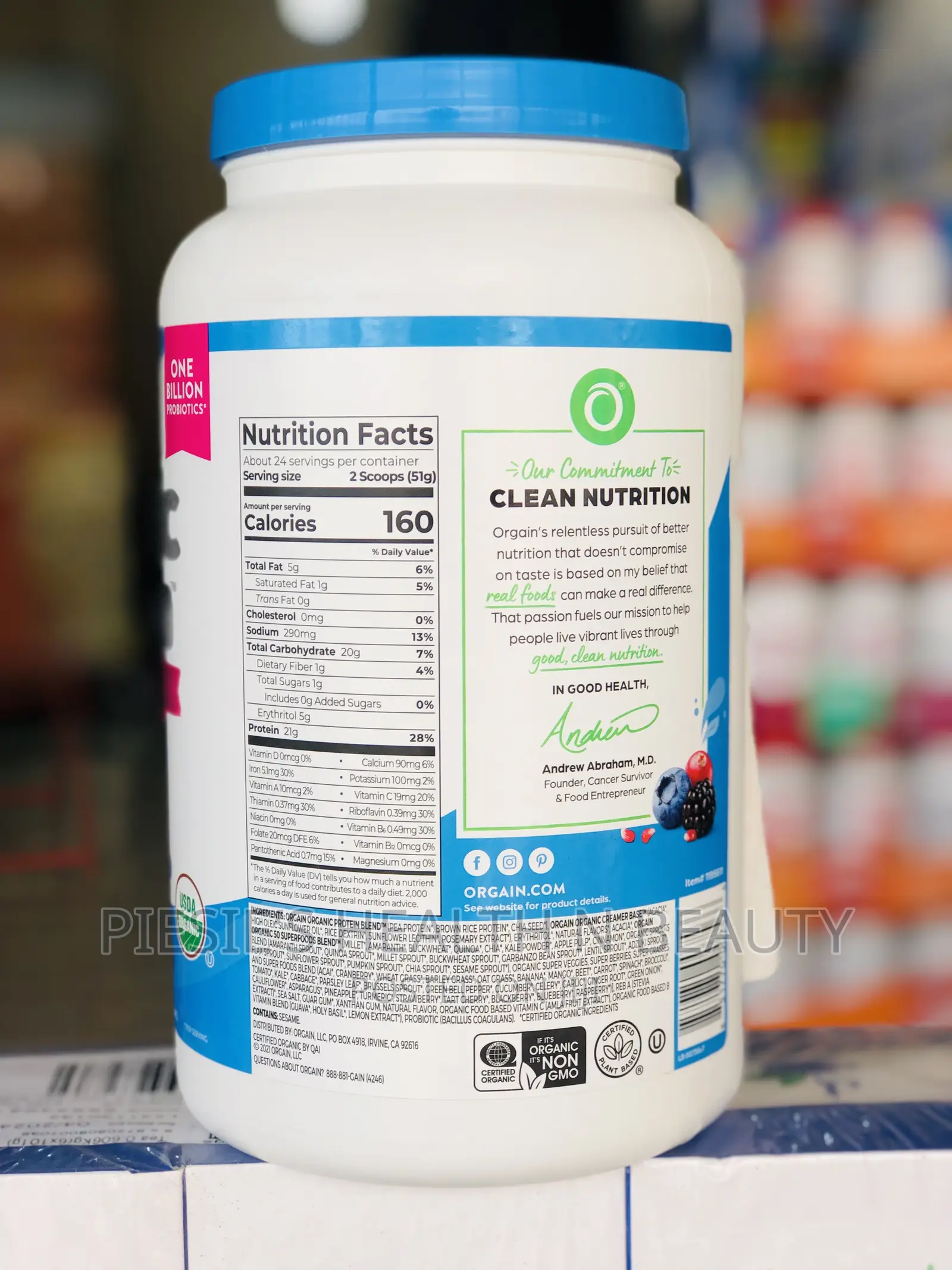 Orgain Organic Protein Powder (2.7lb) Big Size