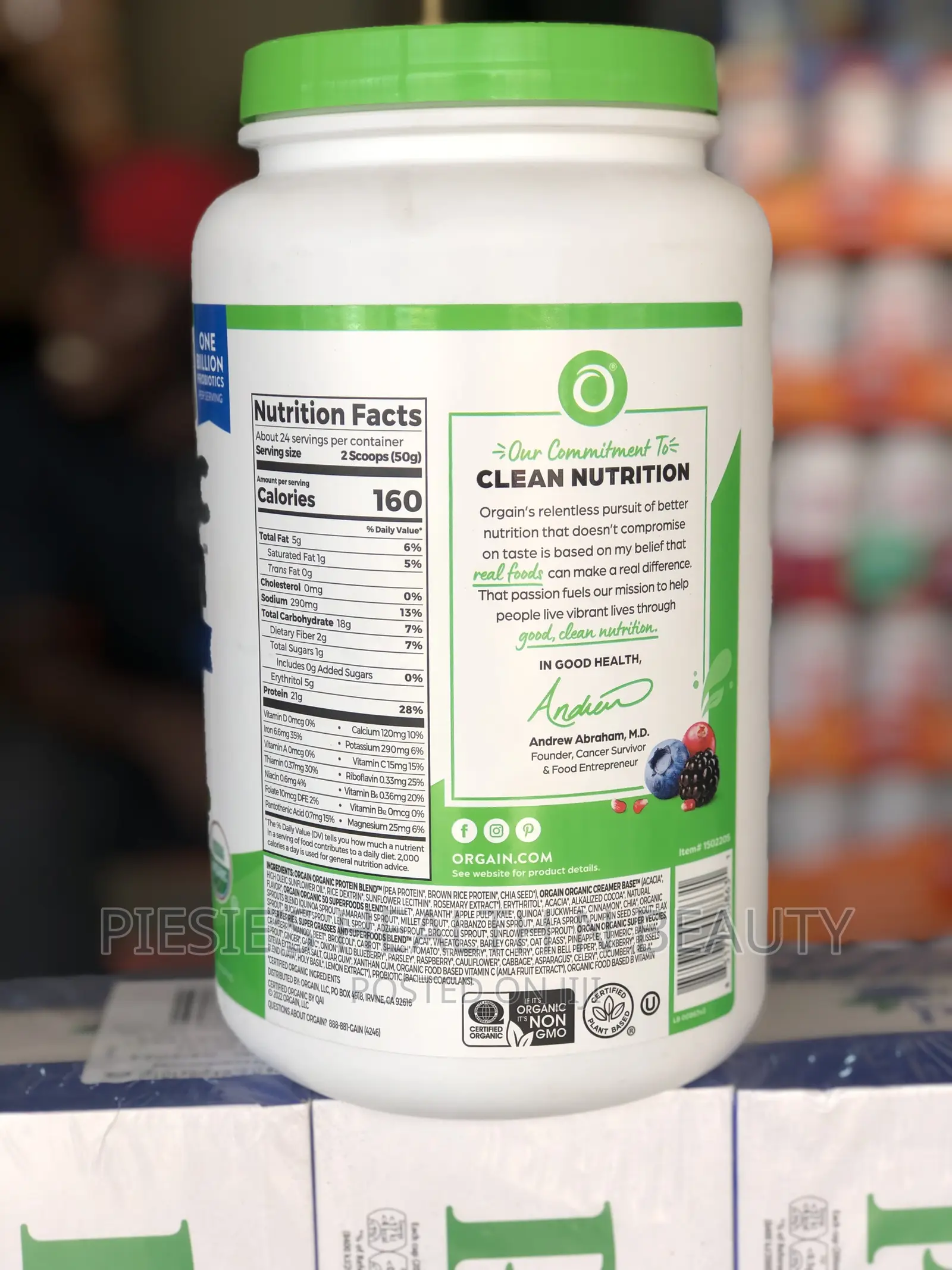 Orgain Organic Protein Powder (2.7lb) Big Size