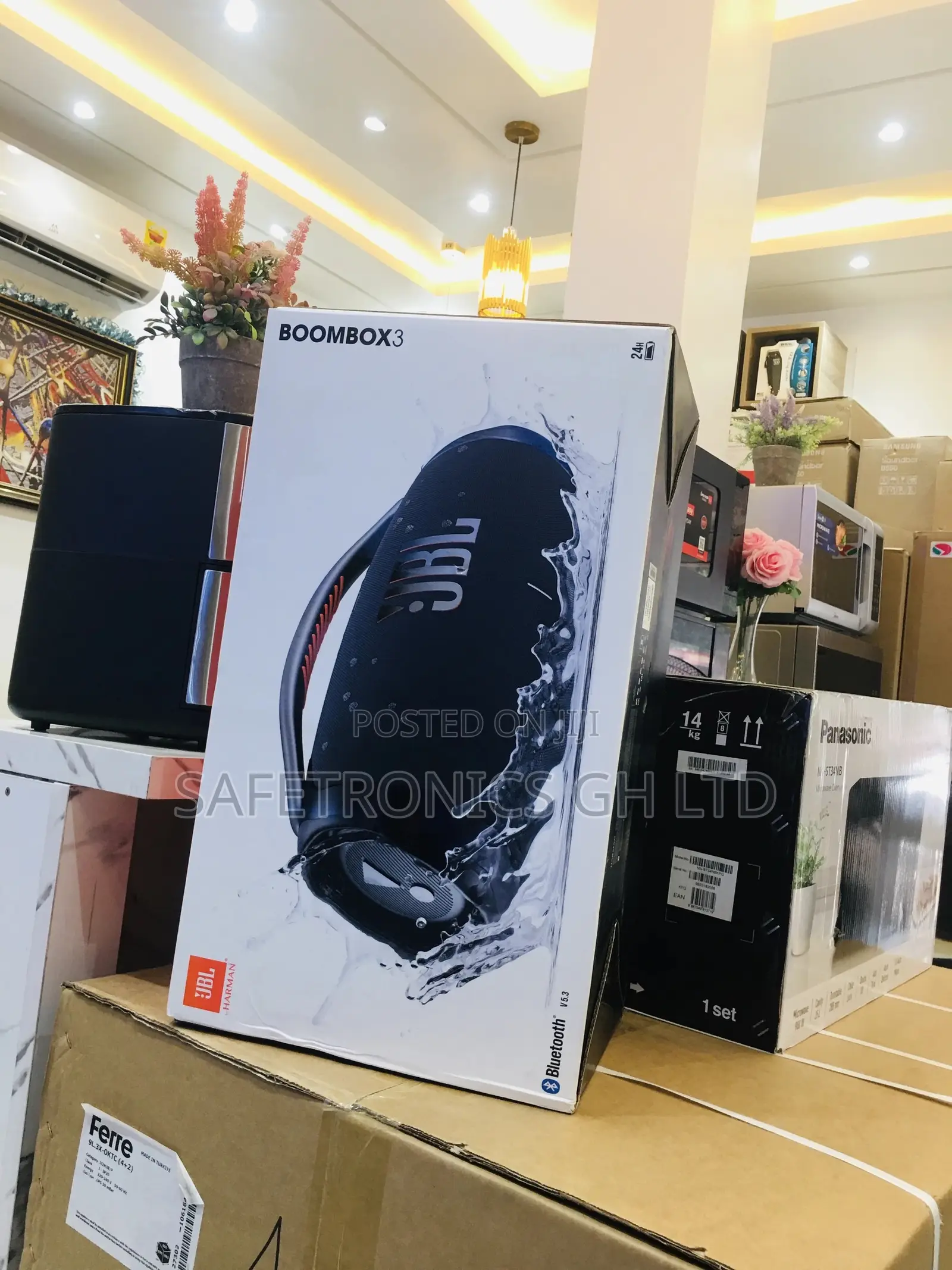 Black Bluetooth JBL Lastest Boombox3 Wireless Speaker