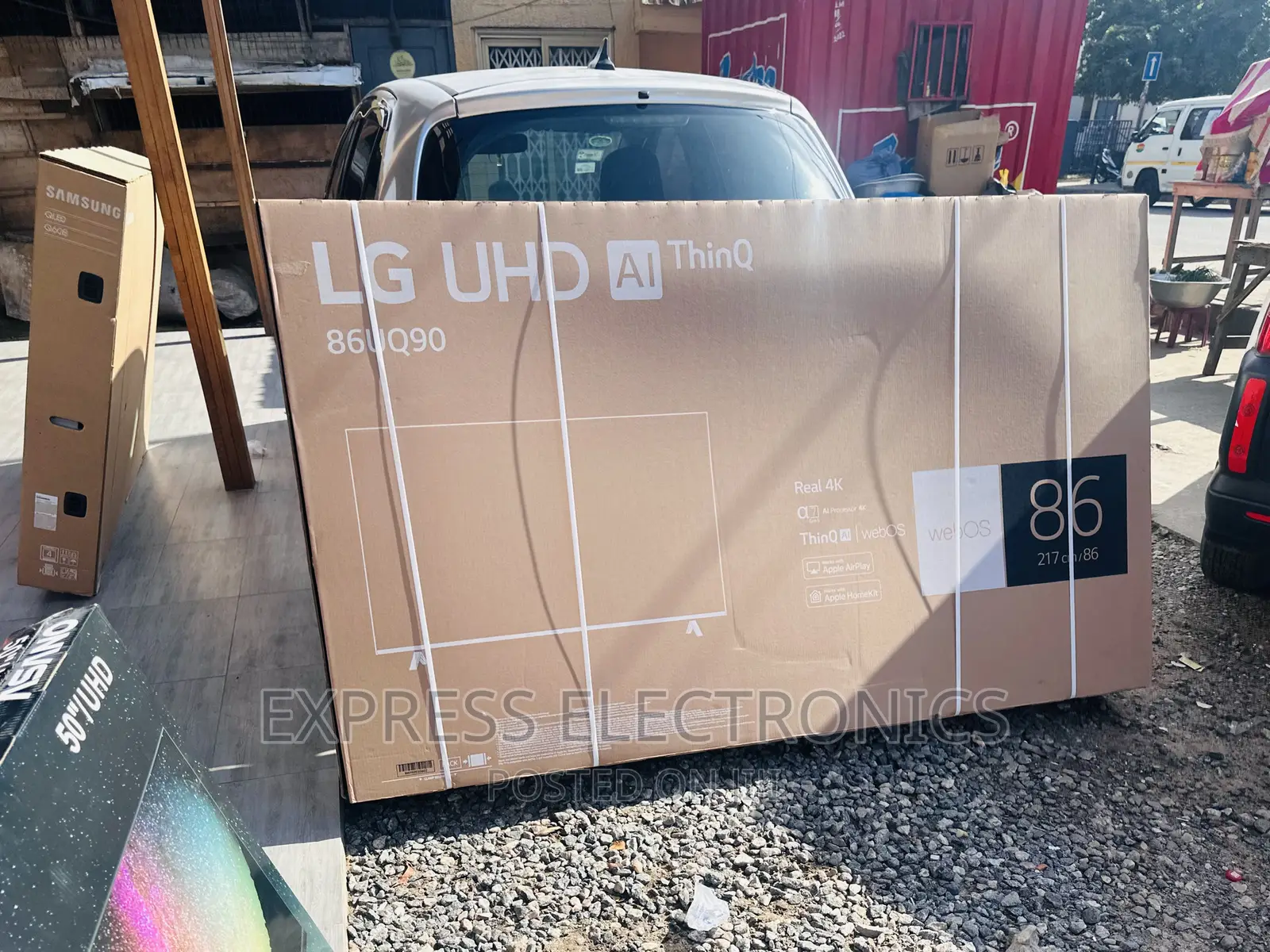 UHD Smart Glossy Slim Lg 86”UQ90 Real Cinema Experience