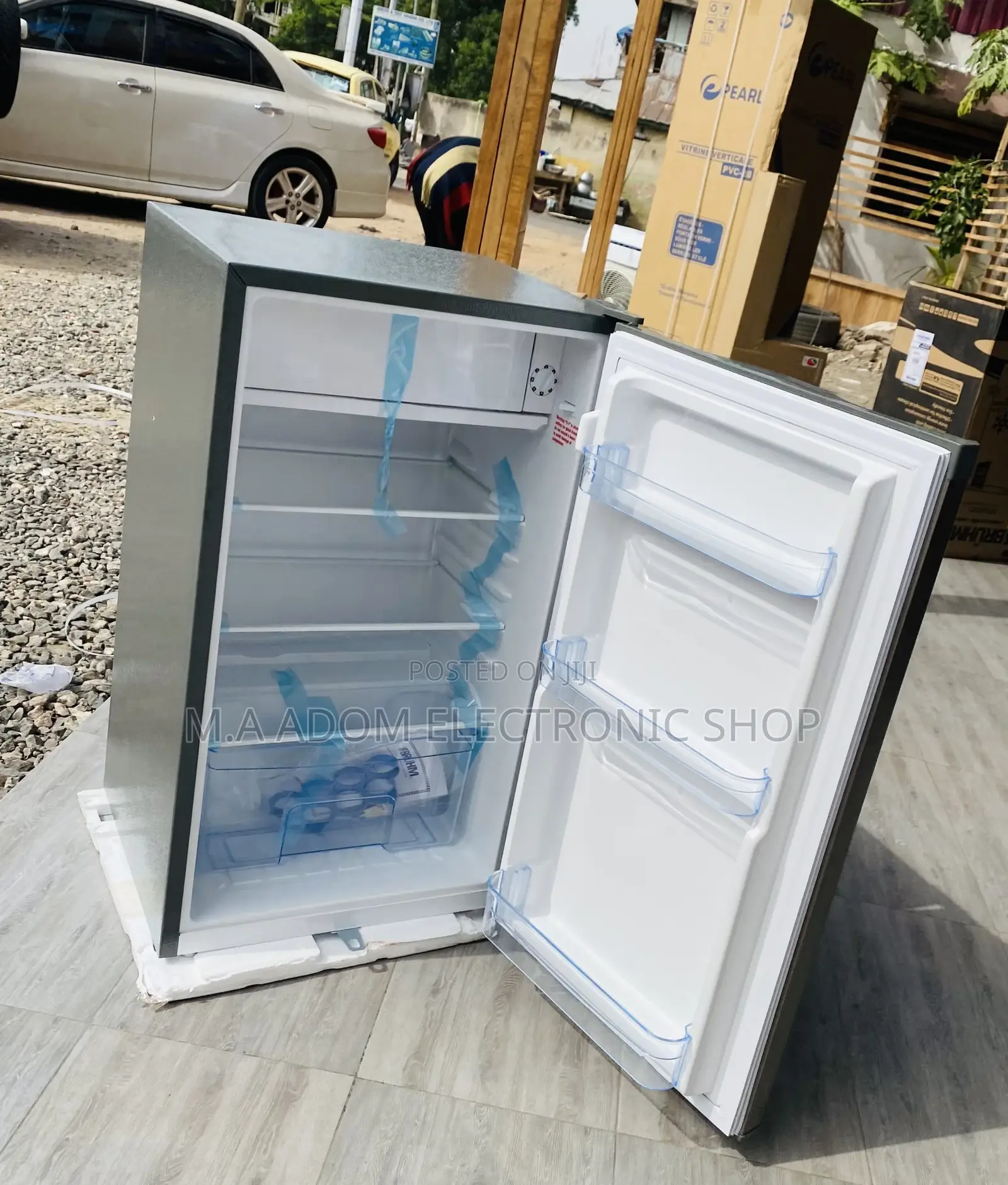Shop Quality Bruhm Single Door Table Top Fridge(Gray).