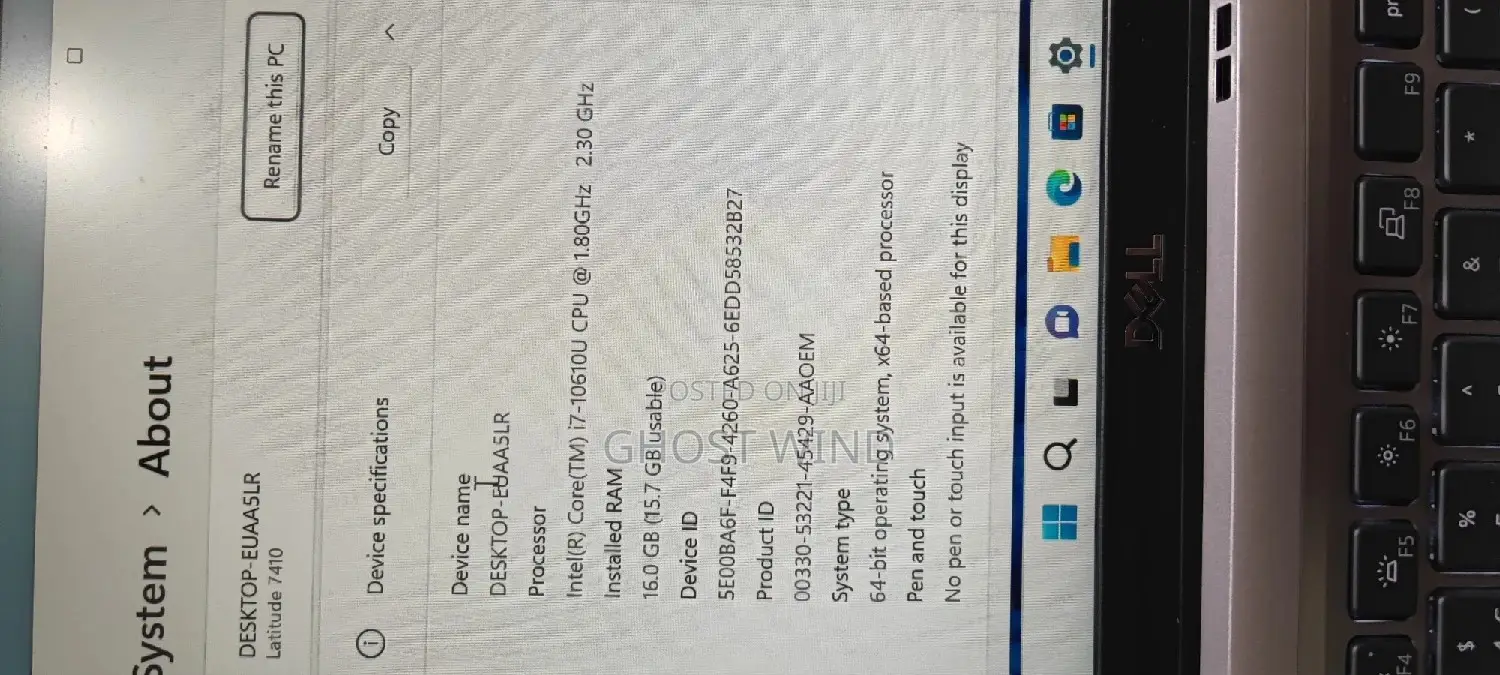 Laptop Dell Latitude 7410 18GB Intel Core I7 SSD 512GB