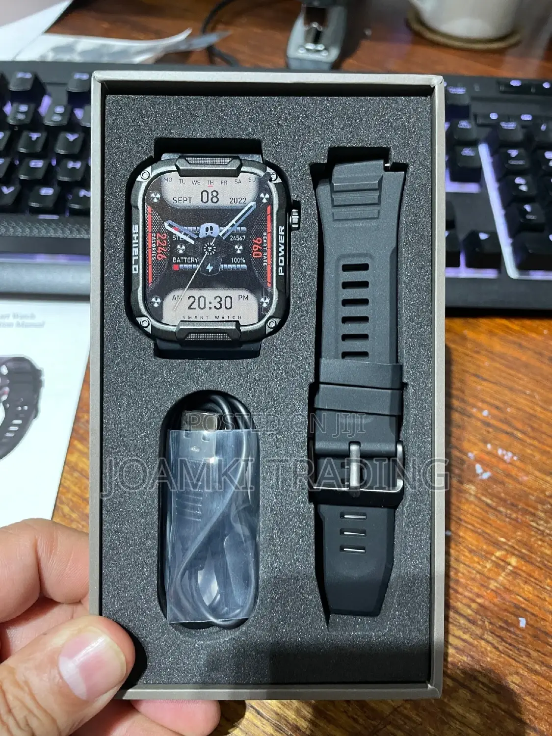 Rugged Smartwatch/Blutooth Call/Health Monitor/Ip68/Ios/Andr