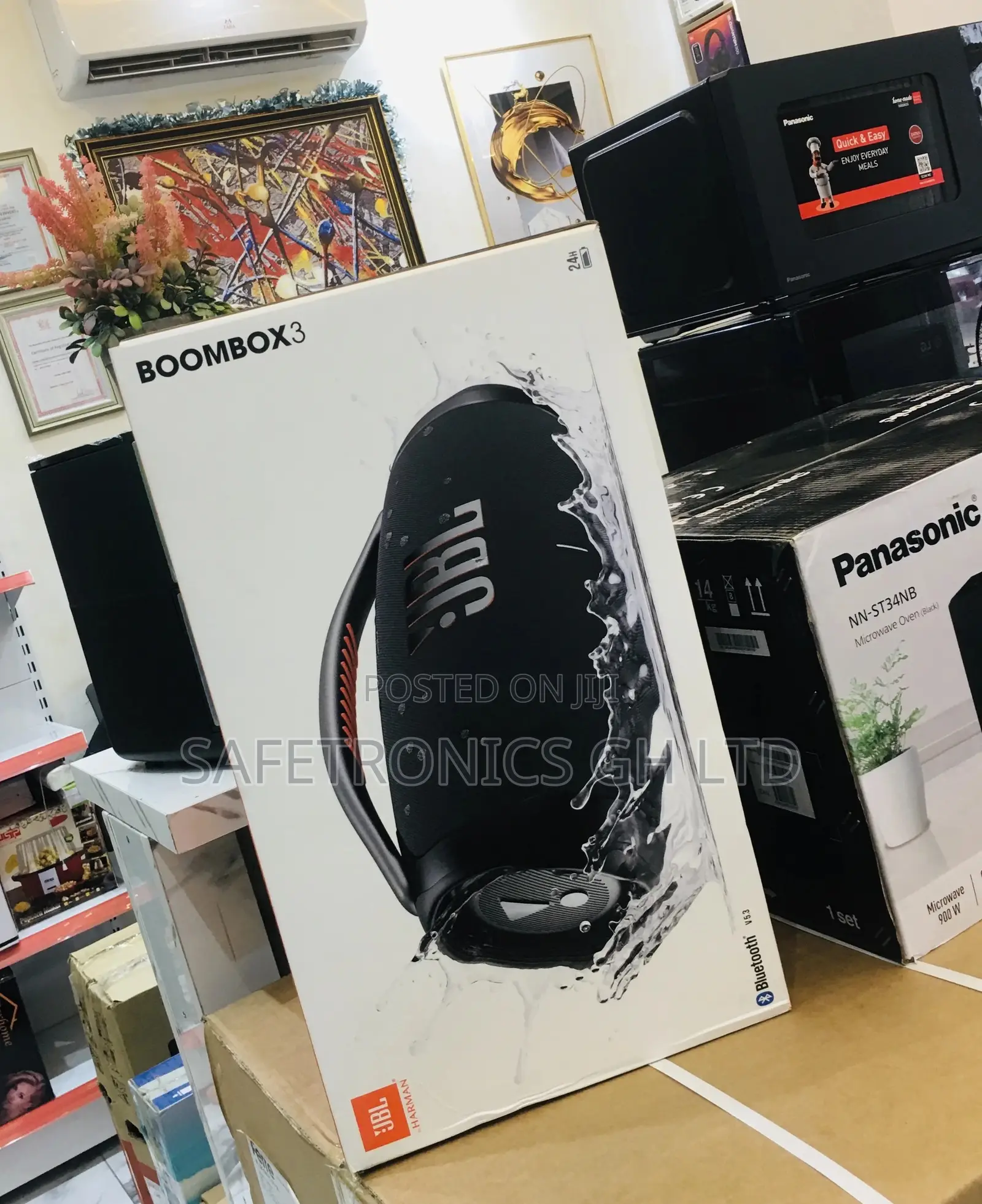 Black Wireless Bluetooth JBL Boombox3 Electric Speaker