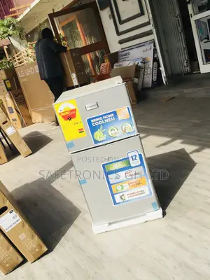 Electric Gray Nasf2-120 Doubledoor Topfreezer 90L Fridge