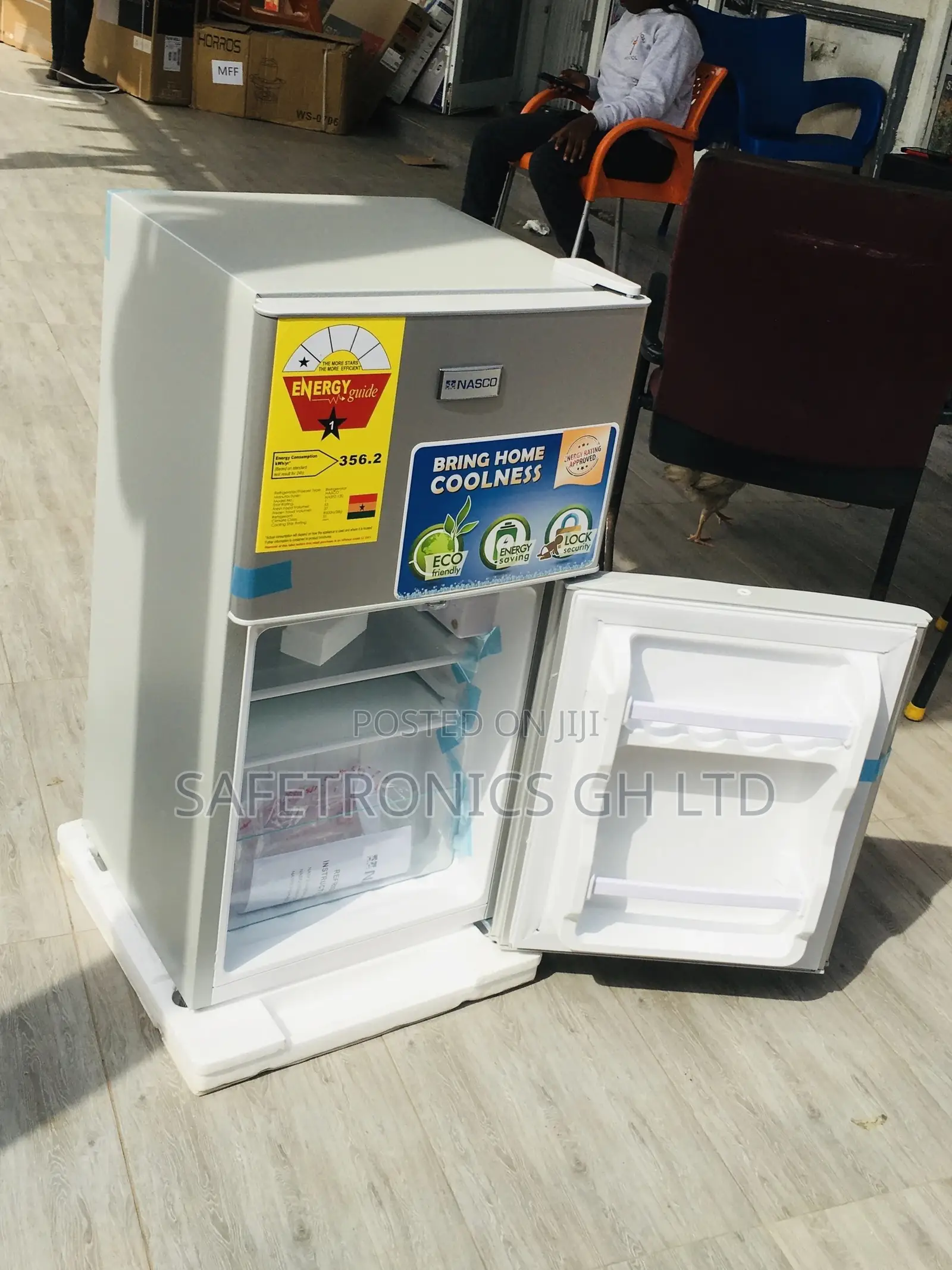 Topfreezer Doubledoor Gray Nasf2-120 90L Nasco Fridge