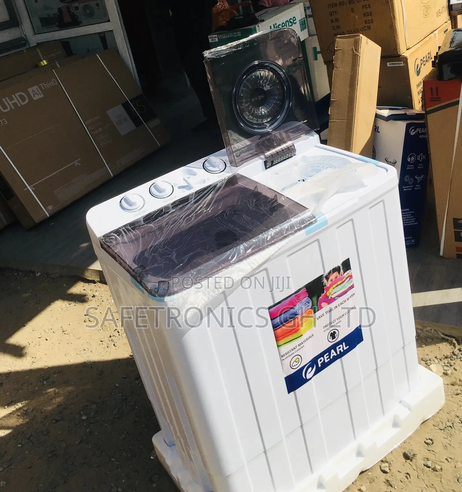 White 12kg Was Semiautomatic Pearl Topload Washingmachine