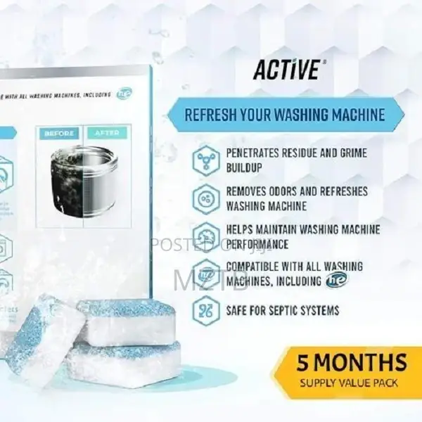 Washing Machine Cleaner - 12 Tablets