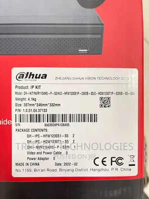 Dahua 4ch Kit Network Security System (NVR and IP Camera)