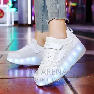 Skating Shoes With Roller Wheels and Custom LED Light 00