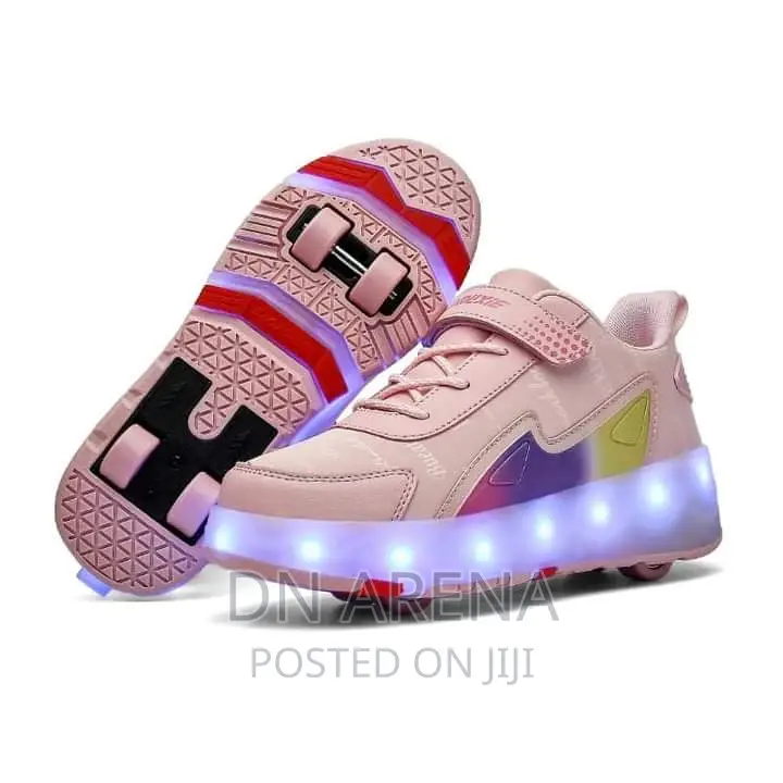 Skating Shoes With Roller Wheels and Custom LED Light 00
