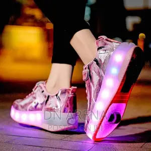 Skating Shoes With Roller Wheels and Custom LED Lights